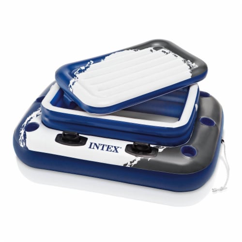 Intex® Mega Chill 2 Floating Cooler - White/Blue, 1 Piece - Baker's