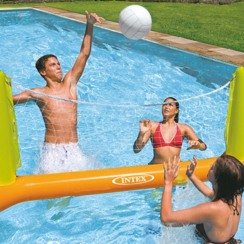 Intex 56508EP Inflatable Floating Swimming Pool Toys Volleyball Game, Green Perspective: front