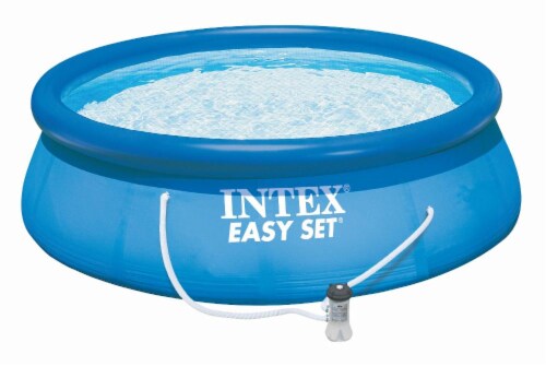 Intex Easy Set Pool - Blue Perspective: front