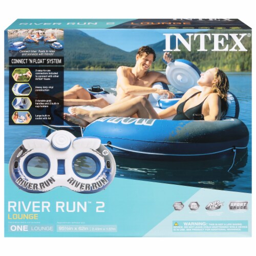 Intex® River Run 2-Person Inflatable Tube Raft Float with Cooler Perspective: front