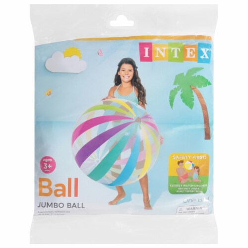 Intex® Jumbo Inflated Beach Ball Perspective: front