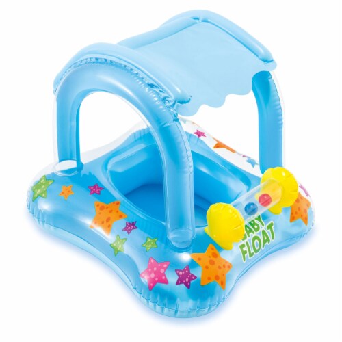 Intex My Baby Float Inflatable Swimming Pool Kiddie Tube Raft | 56581EP Perspective: front