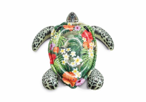 Intex® Realistic Sea Turtle Ride-On Pool Float Perspective: front