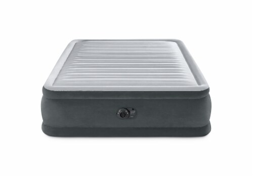 Intex® Comfort-Plush Air Bed Queen with Fiber-Tech Air Pump Perspective: front