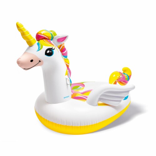 Intex 57291EP Giant Inflatable Mega Unicorn Island Ride On Swimming Pool  Float, 1 Piece - Harris Teeter