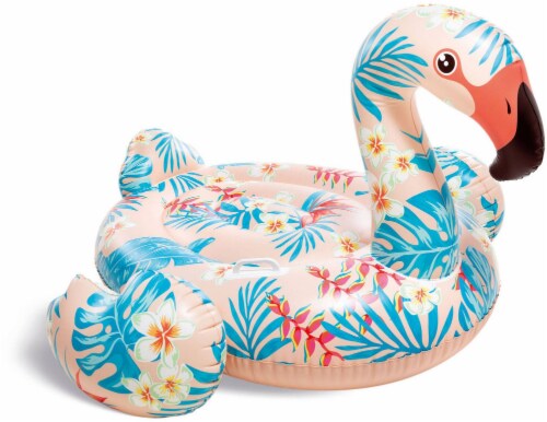 Tropical Flamingo Ride On Float Perspective: front