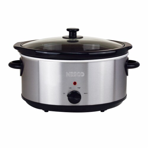 Nesco Stainless Steel Analog Slow Cooker Perspective: front