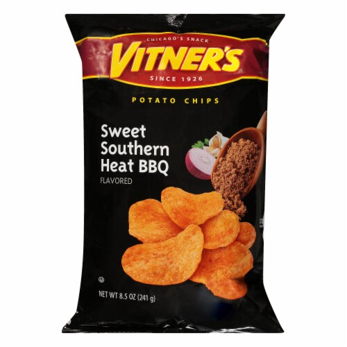 Vitner's® Sweet Souther Heat BBQ Potato Chips Perspective: front