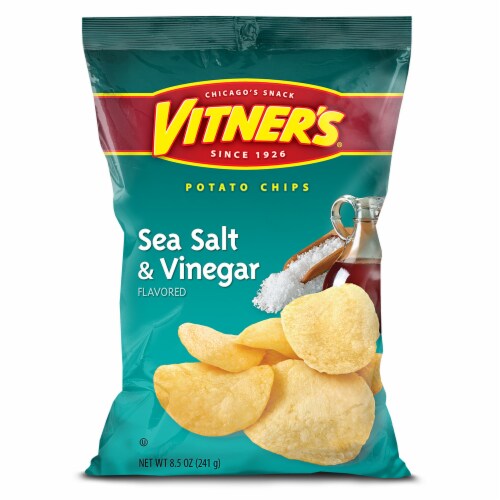 Vitner's Sea Salt & Vinegar Potato Chips Perspective: front