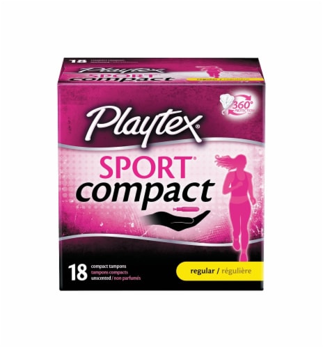 Playtex Sport Compact Regular Tampons, 18 ct - Pay Less Super Markets