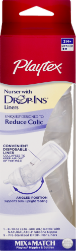 Playtex Drop-Ins System Premium Nurser 8-10 oz Perspective: front