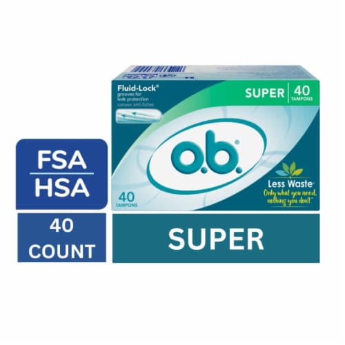 o.b.® Super Tampons Perspective: front