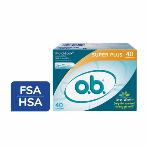 o.b.® Super Plus Tampons, 40 ct Ralphs