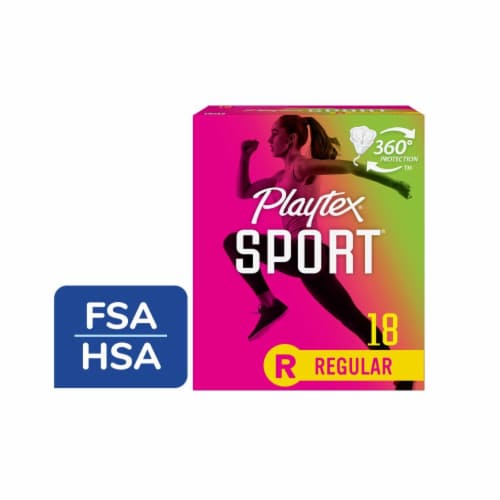 Playtex Sport Tampons Regular Absorbency Unscented Perspective: front