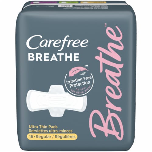 Carefree Breathe Ultra Thin Regular Pads Perspective: front