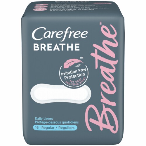 Carefree™ Breathe™ Daily Panty Liners Perspective: front