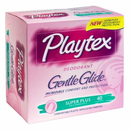Playtex Gentle Glide Super Plus Tampons Perspective: front