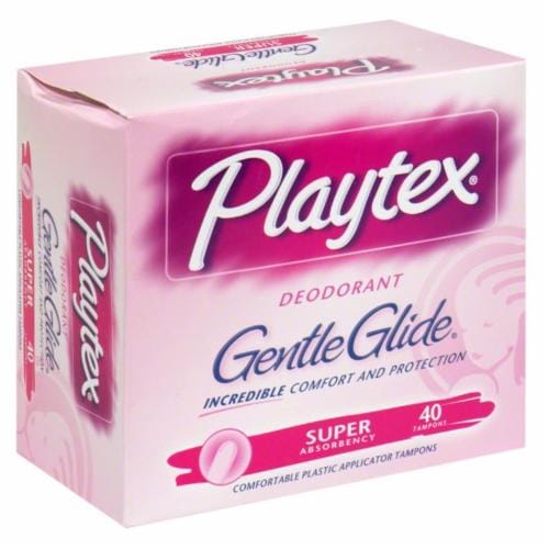 Playtex Gentle Glide Deodorant Super Tampons Perspective: front