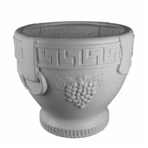 Union Products 53521SC Classic Roman Concrete Grape Pattern Urn Planter Perspective: front