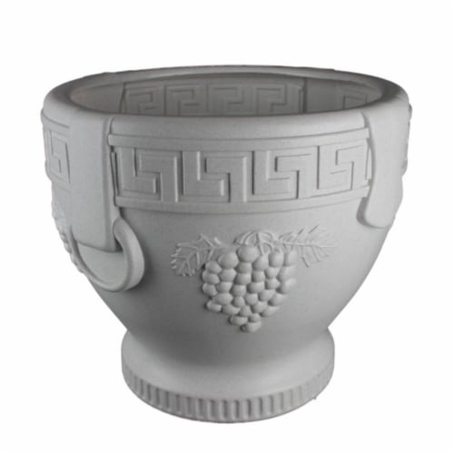 Union Products 53524SC 12.25 in. Union Grape Urn - Black Perspective: front