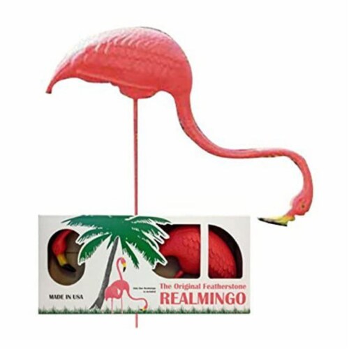 Union Products Outdoor Featherstone 38 In Tall Flamingo Yard Lawn Ornament, Pink Perspective: front