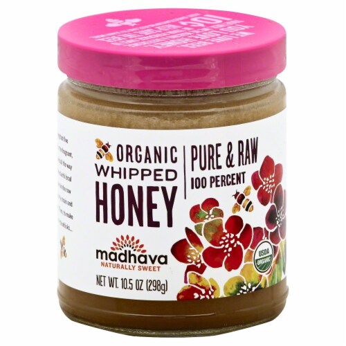 Madhava Organic Whipped Honey Perspective: front