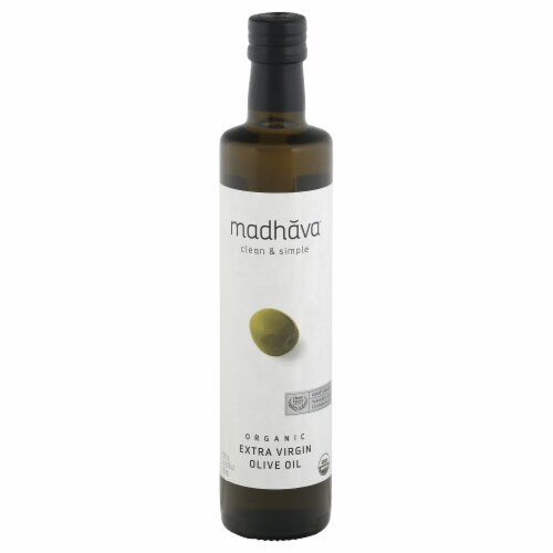 Madhava® Organic Extra Virgin Olive Oil Perspective: front