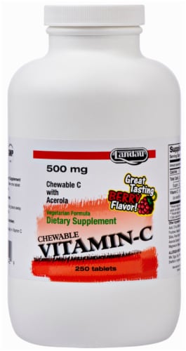Landau Vitamin C Candy Chewable 500 MG Perspective: front