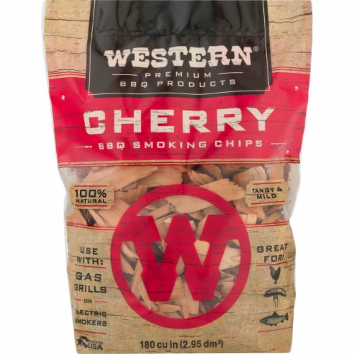 Western® Cherry BBQ Smoking Chips Perspective: front