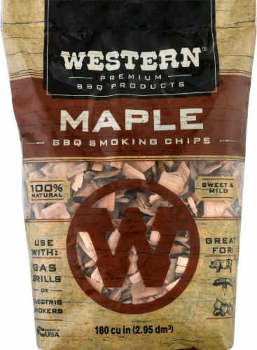 Western Maple BBQ Smoking Chips 180 cu in Foods Co