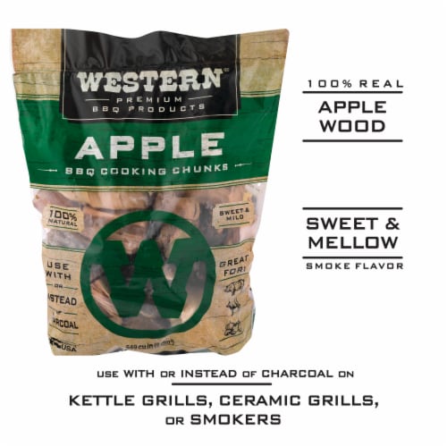 Western® Apple BBQ Cooking Chunks Perspective: front