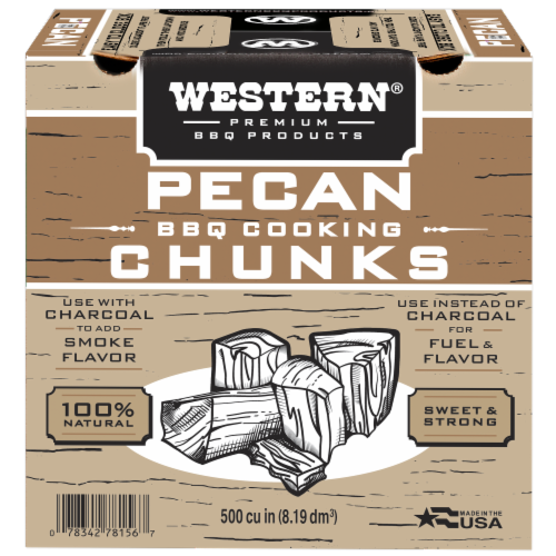 Western® Pecan BBQ Cooking Chunks Perspective: front