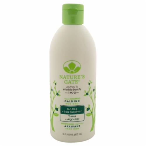 Natures Gate Tea Tree Calming Shampoo 18 oz Perspective: front