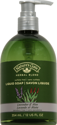 Nature's Gate Herbal Blends Lavender & Aloe Liquid Soap Perspective: front