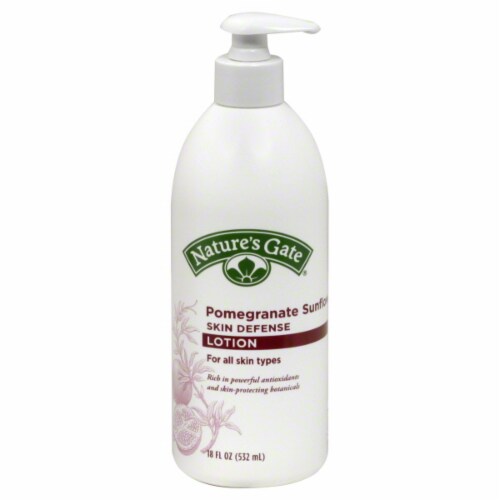 Nature's Gate Pomegranate Sunflower Lotion Perspective: front