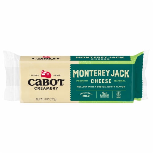 Cabot® Monterey Jack Block Cheese Perspective: front
