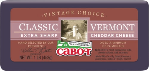 Cabot® Vintage Choice Classic Vermont Extra Sharp Cheddar Cheese Perspective: front