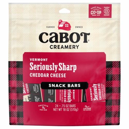 Cabot® Vermont Serously Sharp Cheddar Cheese Perspective: front