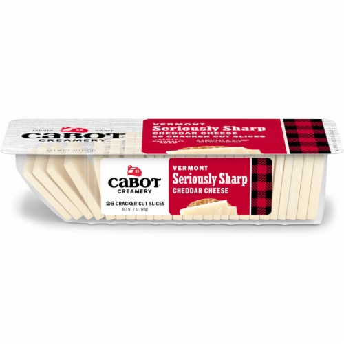 Cabot Creamery Seriously Sharp Cheddar Cheese Cracker Cuts Perspective: front