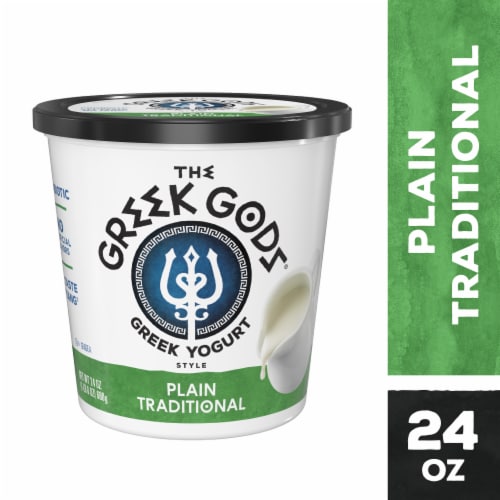 The Greek Gods® Plain Traditional Greek Style Yogurt Tub Perspective: front