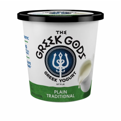The Greek Gods® Traditional Plain Greek Yogurt Tub Perspective: front