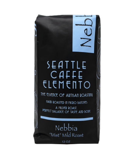 Seattle Caffe Elemento Nebbia Mist Mild Roast Coffee Perspective: front