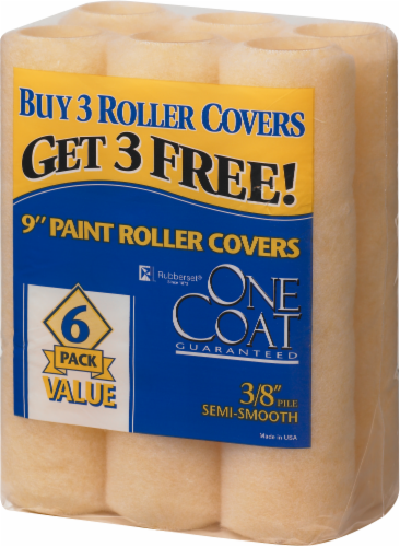 One Coat™ Paint Roller Covers - 6 Pack Perspective: front