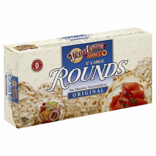 Valley Lahvosh Original Large Cracker Bread Rounds Perspective: front