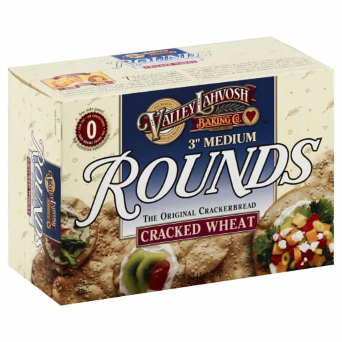 Valley Lahvosh Cracked Wheat Cracker Bread Medium Rounds Perspective: front