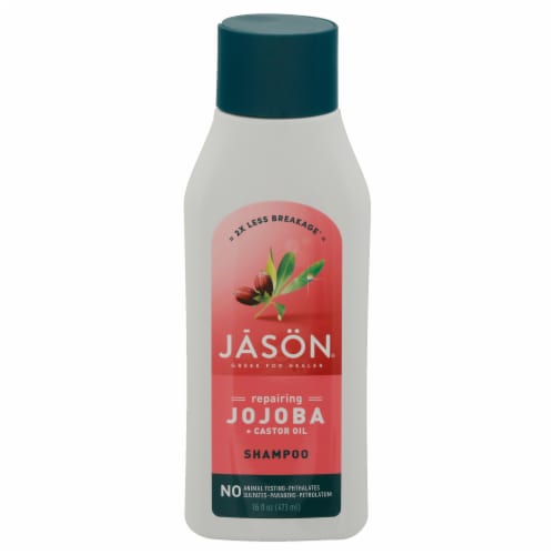 falsk Identitet Calibre Jason® Strong & Healthy Jojoba + Castor Oil Shampoo, 16 fl oz - Baker's