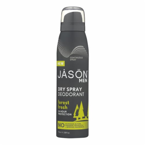 Jason Men's Forest Fresh Dry Spray Deodorant Perspective: front
