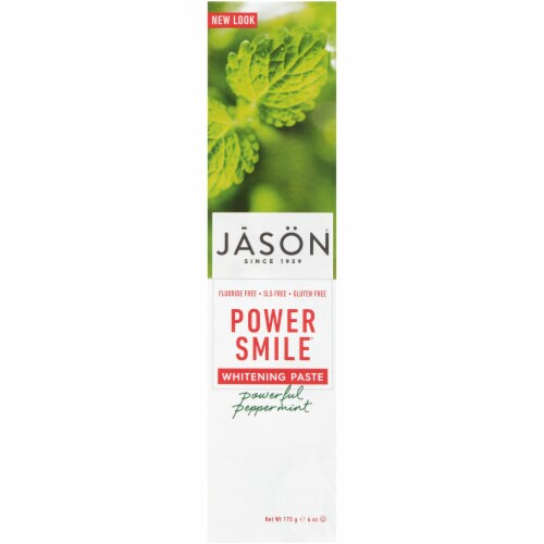 Jason Powersmile Powerful Peppermint Whitening Toothpaste Perspective: front