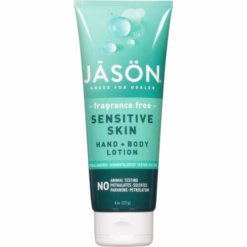 Jason Fregrance Free Sensitive Skin Hand & Body Lotion Perspective: front