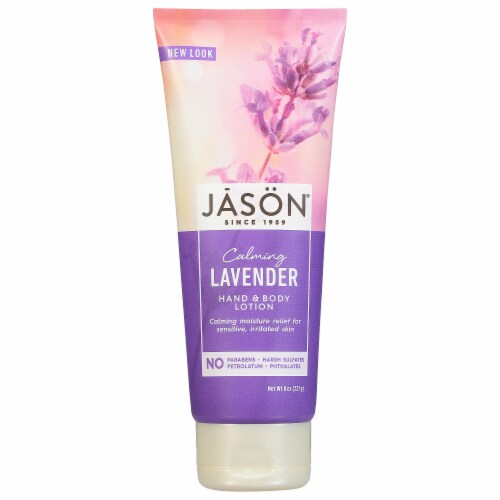 Jason Calming Lavender Hand & Body Lotion Perspective: front